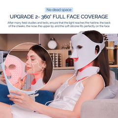 7 Colors LED Silicone Face Mask Beauty Machine for Home Skin Care Treatment