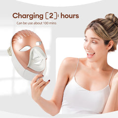 Mascarilla facial LED Wireless 7 Colors Photon Skin Care Beauty Machine Masque pour le visage