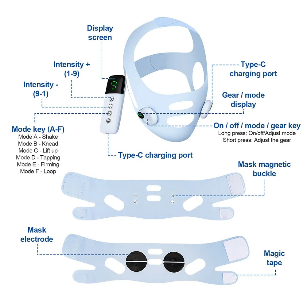 Face Slimming Strap Double Chin Removal V Line Lift Belt for Firming and Contouring