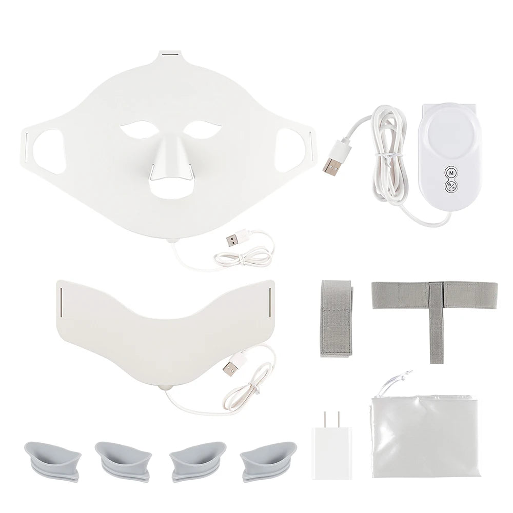 7 Colors LED Silicone Face Mask Beauty Machine for Home Skin Care Treatment