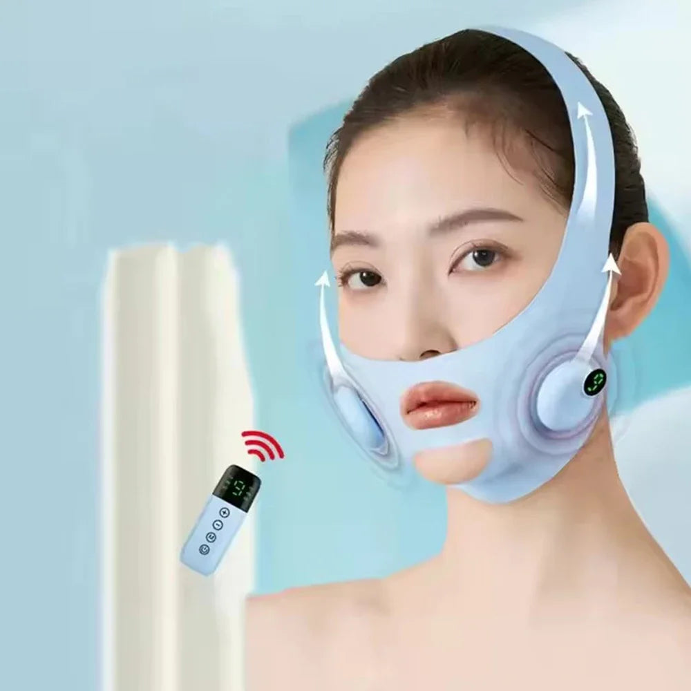 EMS Face Lifting Device Smart Pulse Face Shaping Beauty Instrument Facial Massager Face Slimming Double Chin Removal V Line Lift