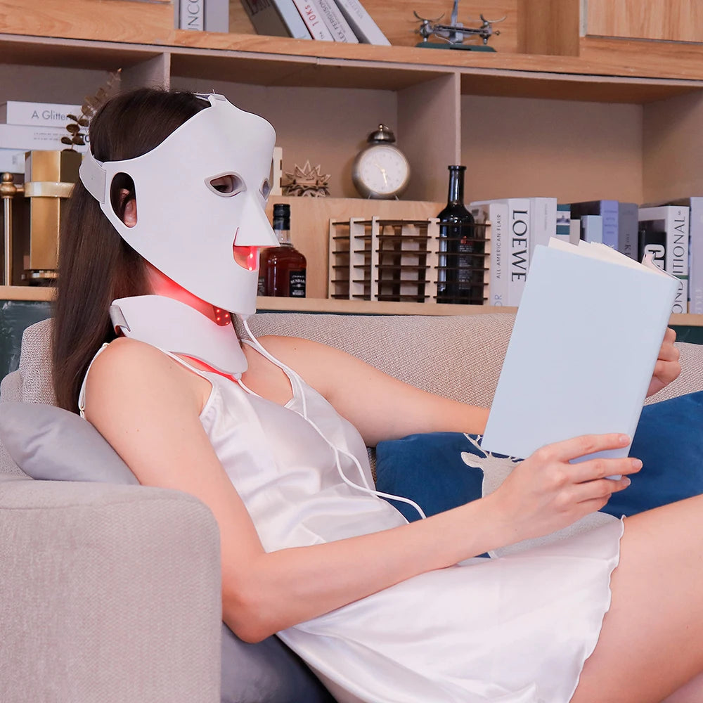 7 Colors LED Silicone Face Mask Beauty Machine for Home Skin Care Treatment