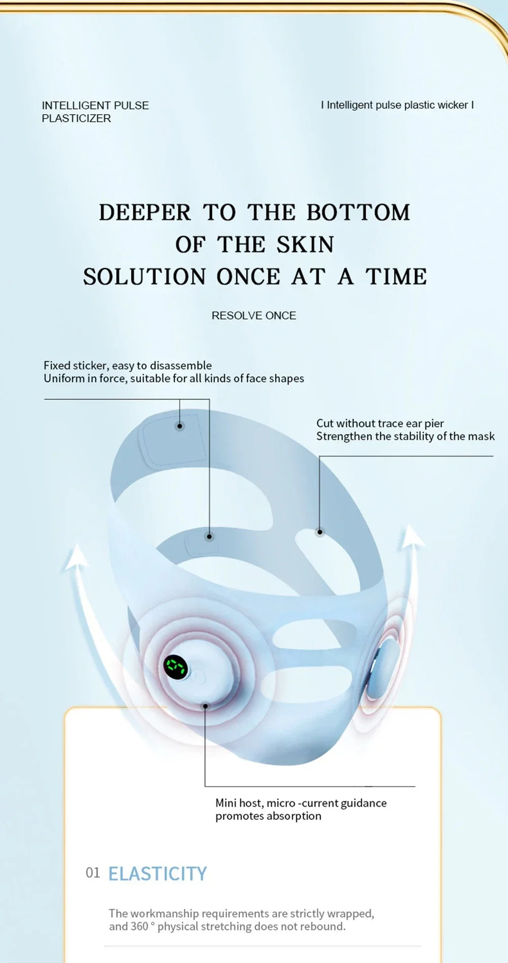 EMS Face Lifting Device Smart Pulse Face Shaping Beauty Instrument Facial Massager Face Slimming Double Chin Removal V Line Lift