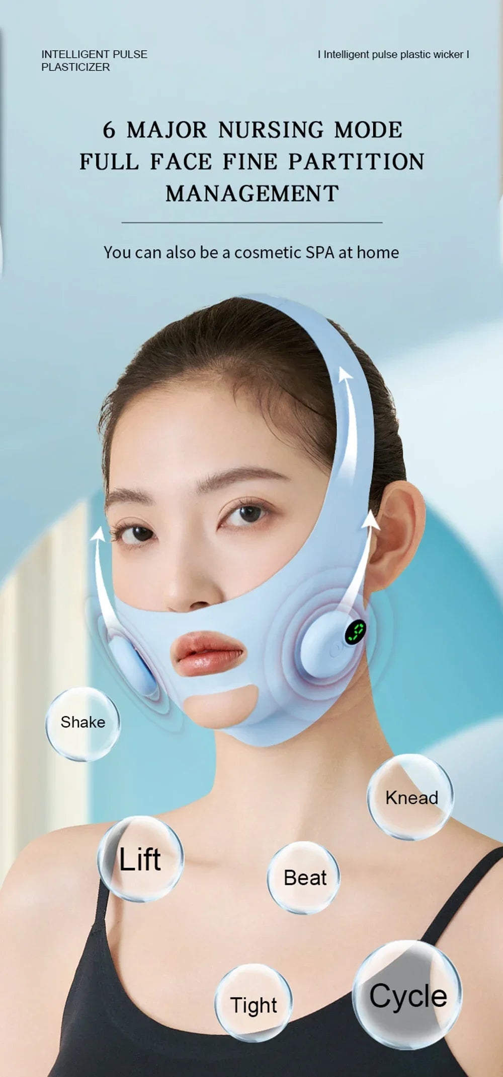 EMS Face Lifting Device Smart Pulse Face Shaping Beauty Instrument Facial Massager Face Slimming Double Chin Removal V Line Lift