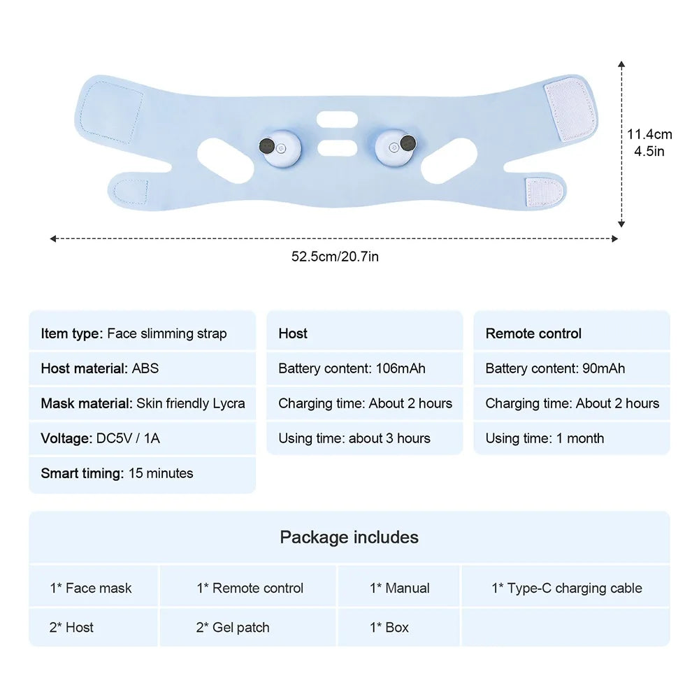 Face Slimming Strap Double Chin Removal V Line Lift Belt for Firming and Contouring