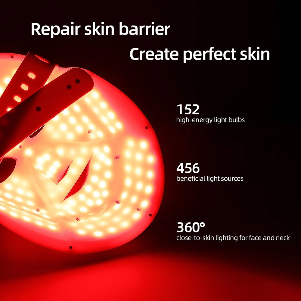 Mascarilla facial LED Wireless 7 Colors Photon Skin Care Beauty Machine Masque pour le visage