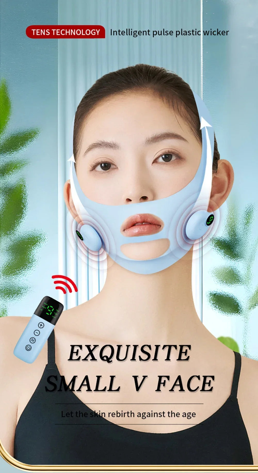 EMS Face Lifting Device Smart Pulse Face Shaping Beauty Instrument Facial Massager Face Slimming Double Chin Removal V Line Lift