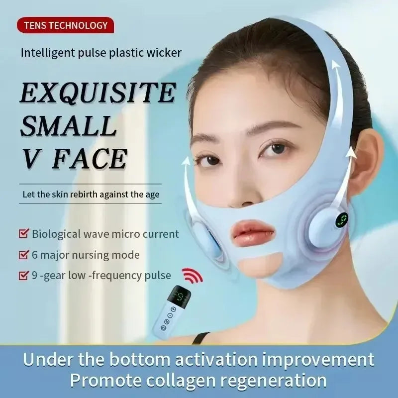 EMS Face Lifting Device Smart Pulse Face Shaping Beauty Instrument Facial Massager Face Slimming Double Chin Removal V Line Lift